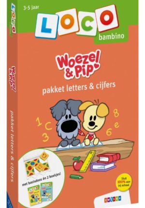 Loco bambino Woezel & Pip pakket letters & cijfers - 9789048741557