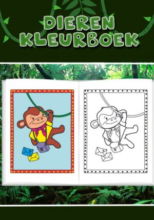 Leuk dieren kleurboek voor kinderen - 9789464655858