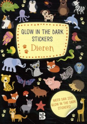 Glow in the dark stickers Dieren - 9789403234298
