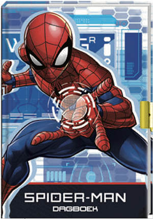 Dagboek met slot - Spiderman - 9789464324365