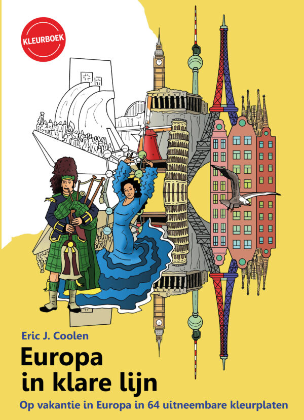 Europa in klare lijn kleurboek - 9789083077857