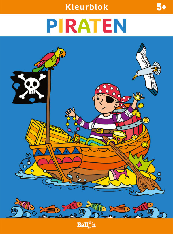 Kleurblok Piraten - 9789403217628