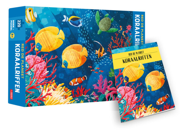 Koraalriffen - Red de planeet - puzzel en boek - 9789036641975