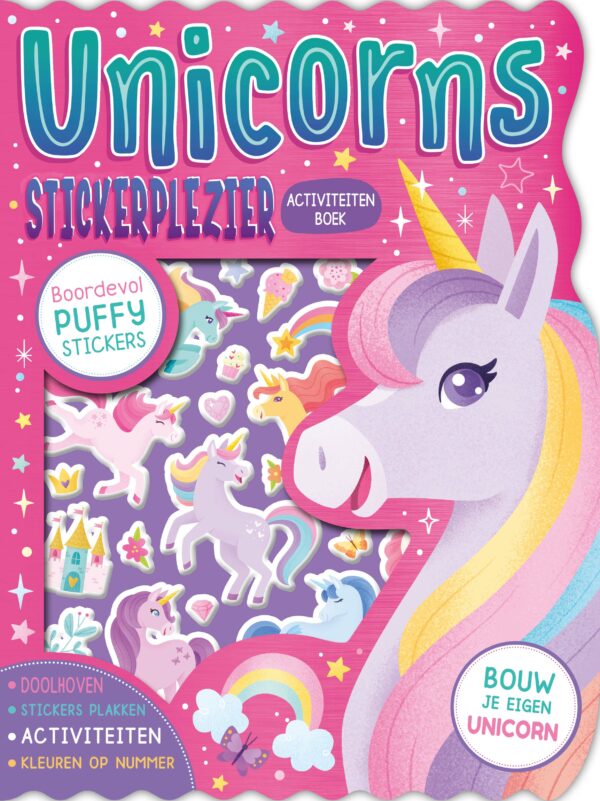 Stickerplezier activiteitenboek Unicorns - 9789036646055