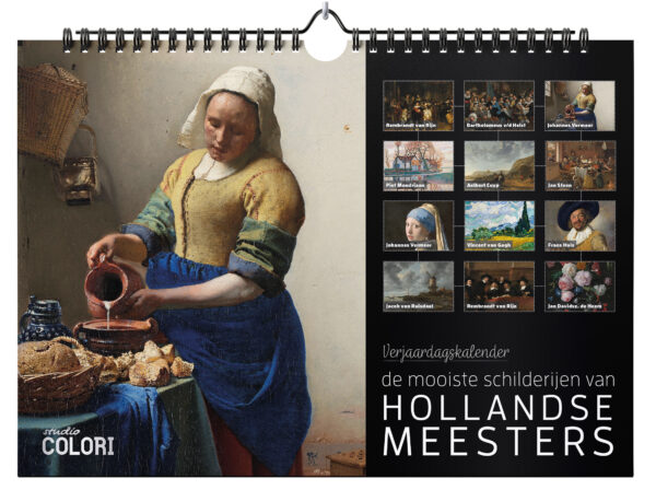 Verjaardagskalender De mooiste schilderijen van Hollandse Meesters - 9789492598653