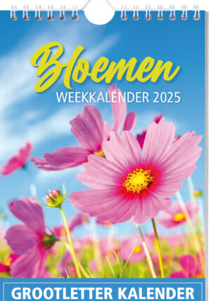 Grootletter Bloemen weekkalender - 2025 - 9789464327243