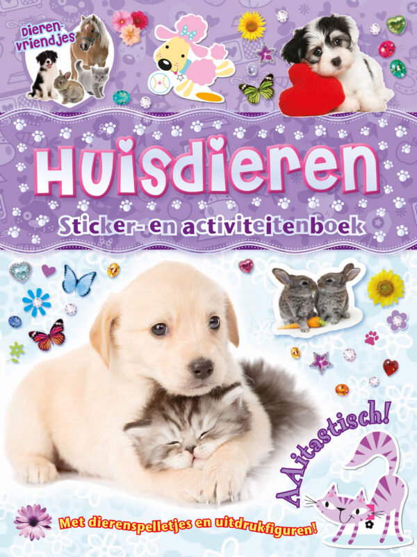 Huisdieren sticker- en activiteitenboek - Dierenvriendjes - 9789036640923