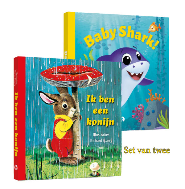 Pakket met Ik ben een konijn en Baby shark - 9789047634324